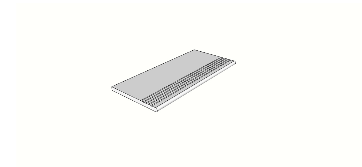 Außeneckstein (2 Stk.) mit 1/2 abgerundeter Antirutschkante <span style="white-space:nowrap;">30x60 cm</span>   <span style="white-space:nowrap;">st. 20mm</span>